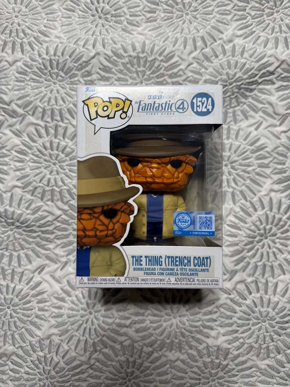 Funko Pop Marvel Fantastic Four The Thing Trench Coat Figure